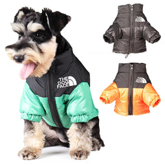 Dog Face Puffer Jacket – Warm & Stylish Winter Coat for Pets