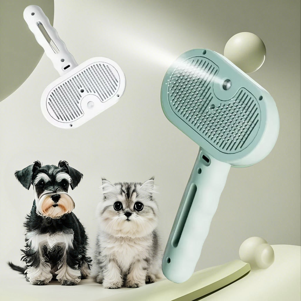 Steam Pet Comb – 3-in-1 Spa-Style Grooming for Cats & Dogs